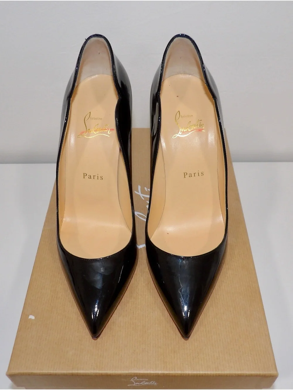 Christian Louboutin hot chick 100 patent leather pumps size 39
